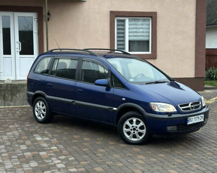 Синий Опель Зафира, объемом двигателя 1.6 л и пробегом 230 тыс. км за 3650 $, фото 5 на Automoto.ua