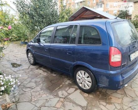 Синий Опель Зафира, объемом двигателя 2.2 л и пробегом 345 тыс. км за 5200 $, фото 7 на Automoto.ua