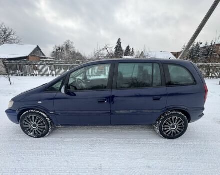 Синій Опель Зафіра, об'ємом двигуна 2 л та пробігом 300 тис. км за 2400 $, фото 7 на Automoto.ua