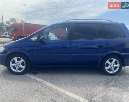 Синий Опель Зафира, объемом двигателя 2.17 л и пробегом 350 тыс. км за 4650 $, фото 2 на Automoto.ua