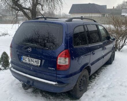 Синій Опель Зафіра, об'ємом двигуна 2 л та пробігом 250 тис. км за 4000 $, фото 6 на Automoto.ua
