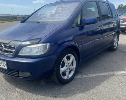 Синий Опель Зафира, объемом двигателя 2.17 л и пробегом 350 тыс. км за 4650 $, фото 1 на Automoto.ua
