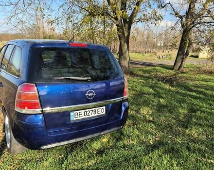 Синий Опель Зафира, объемом двигателя 1.9 л и пробегом 523 тыс. км за 6500 $, фото 3 на Automoto.ua