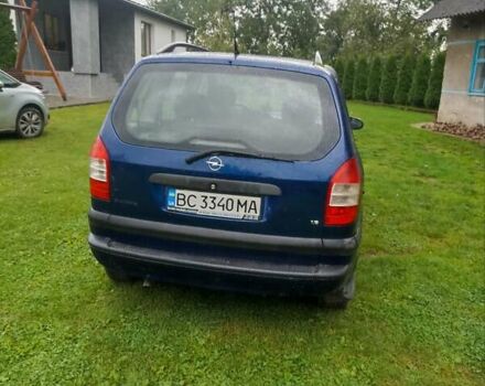 Синий Опель Зафира, объемом двигателя 1.6 л и пробегом 218 тыс. км за 3900 $, фото 11 на Automoto.ua