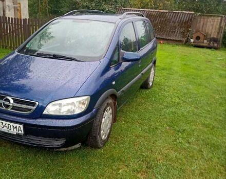 Синий Опель Зафира, объемом двигателя 1.6 л и пробегом 218 тыс. км за 3900 $, фото 12 на Automoto.ua
