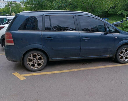 Синий Опель Зафира, объемом двигателя 1.91 л и пробегом 315 тыс. км за 4500 $, фото 3 на Automoto.ua