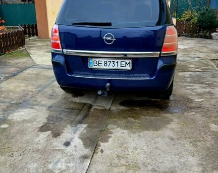 Синий Опель Зафира, объемом двигателя 1.6 л и пробегом 260 тыс. км за 5000 $, фото 3 на Automoto.ua