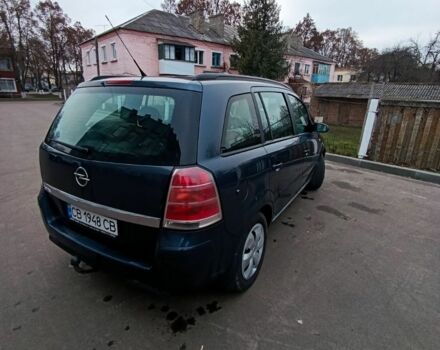 Синий Опель Зафира, объемом двигателя 1.6 л и пробегом 198 тыс. км за 5500 $, фото 3 на Automoto.ua