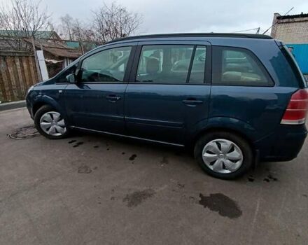 Синий Опель Зафира, объемом двигателя 1.6 л и пробегом 198 тыс. км за 5500 $, фото 3 на Automoto.ua