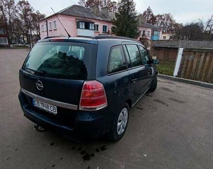 Синий Опель Зафира, объемом двигателя 1.6 л и пробегом 198 тыс. км за 5500 $, фото 5 на Automoto.ua