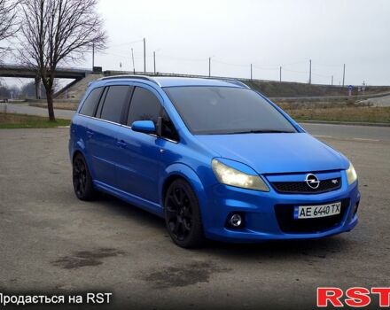 Синий Опель Зафира, объемом двигателя 2 л и пробегом 315 тыс. км за 5500 $, фото 2 на Automoto.ua