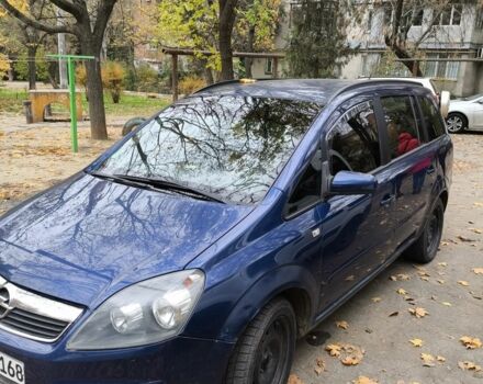 Синий Опель Зафира, объемом двигателя 1.9 л и пробегом 270 тыс. км за 2500 $, фото 2 на Automoto.ua