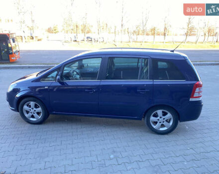 Синий Опель Зафира, объемом двигателя 1.6 л и пробегом 230 тыс. км за 6350 $, фото 10 на Automoto.ua