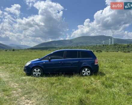 Синий Опель Зафира, объемом двигателя 1.9 л и пробегом 270 тыс. км за 5500 $, фото 3 на Automoto.ua