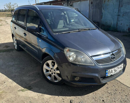 Синий Опель Зафира, объемом двигателя 1.91 л и пробегом 295 тыс. км за 7000 $, фото 3 на Automoto.ua
