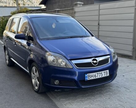 Синий Опель Зафира, объемом двигателя 1.9 л и пробегом 285 тыс. км за 6500 $, фото 4 на Automoto.ua
