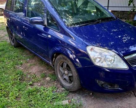 Синий Опель Зафира, объемом двигателя 1.6 л и пробегом 300 тыс. км за 4850 $, фото 1 на Automoto.ua