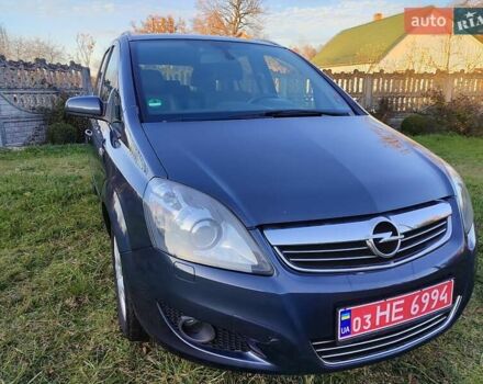 Синий Опель Зафира, объемом двигателя 1.6 л и пробегом 205 тыс. км за 7000 $, фото 21 на Automoto.ua