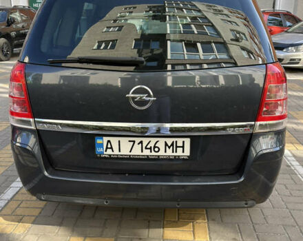 Синий Опель Зафира, объемом двигателя 1.7 л и пробегом 248 тыс. км за 7150 $, фото 4 на Automoto.ua