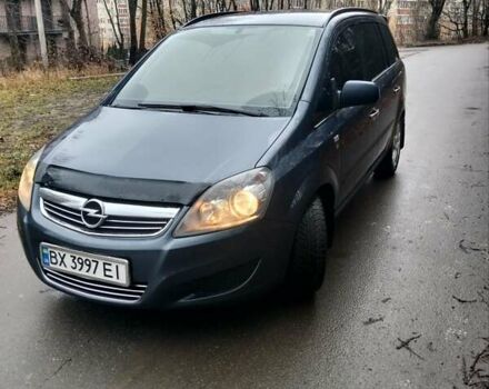 Синий Опель Зафира, объемом двигателя 1.7 л и пробегом 237 тыс. км за 7350 $, фото 1 на Automoto.ua