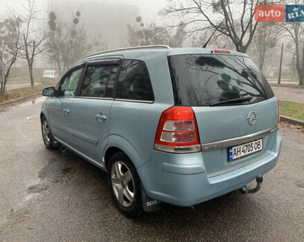 Синий Опель Зафира, объемом двигателя 1.6 л и пробегом 310 тыс. км за 6500 $, фото 3 на Automoto.ua