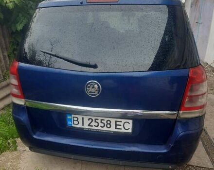 Синий Опель Зафира, объемом двигателя 1.7 л и пробегом 460 тыс. км за 5000 $, фото 1 на Automoto.ua