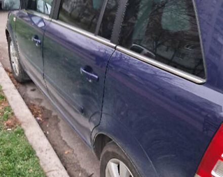 Синий Опель Зафира, объемом двигателя 1.69 л и пробегом 338 тыс. км за 7500 $, фото 2 на Automoto.ua