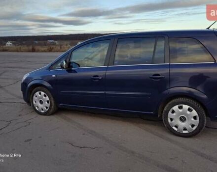 Синий Опель Зафира, объемом двигателя 1.69 л и пробегом 240 тыс. км за 6900 $, фото 5 на Automoto.ua