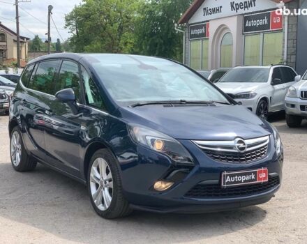 Синий Опель Зафира, объемом двигателя 1.4 л и пробегом 196 тыс. км за 10190 $, фото 2 на Automoto.ua