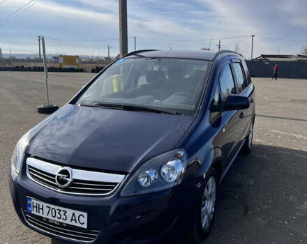 Синий Опель Зафира, объемом двигателя 1.6 л и пробегом 192 тыс. км за 7250 $, фото 1 на Automoto.ua