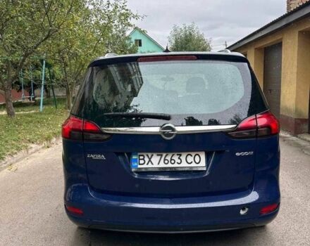 Синий Опель Зафира, объемом двигателя 2 л и пробегом 246 тыс. км за 7500 $, фото 4 на Automoto.ua