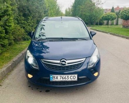 Синій Опель Зафіра, об'ємом двигуна 2 л та пробігом 240 тис. км за 7900 $, фото 1 на Automoto.ua