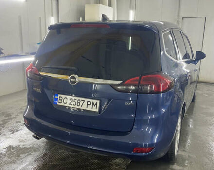 Синий Опель Зафира, объемом двигателя 1.96 л и пробегом 260 тыс. км за 10500 $, фото 1 на Automoto.ua