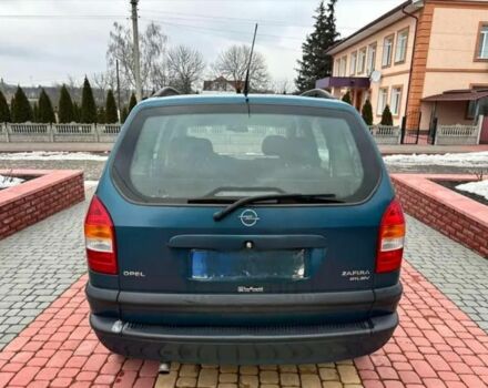 Синий Опель Зафира, объемом двигателя 2 л и пробегом 345 тыс. км за 3600 $, фото 4 на Automoto.ua