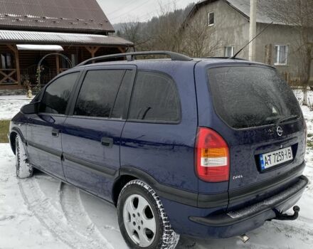 Синий Опель Зафира, объемом двигателя 2 л и пробегом 400 тыс. км за 3000 $, фото 13 на Automoto.ua