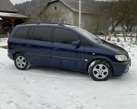 Синий Опель Зафира, объемом двигателя 2 л и пробегом 400 тыс. км за 3000 $, фото 4 на Automoto.ua