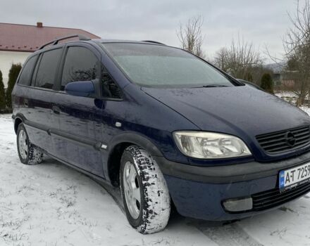 Синий Опель Зафира, объемом двигателя 2 л и пробегом 400 тыс. км за 3000 $, фото 11 на Automoto.ua