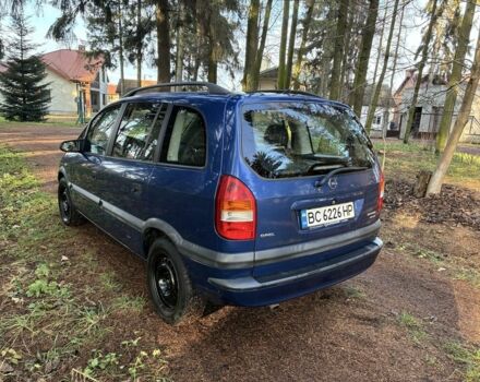 Синий Опель Зафира, объемом двигателя 2 л и пробегом 272 тыс. км за 3500 $, фото 5 на Automoto.ua