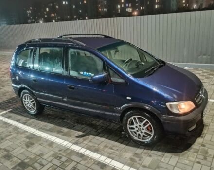 Синий Опель Зафира, объемом двигателя 2 л и пробегом 360 тыс. км за 2700 $, фото 3 на Automoto.ua