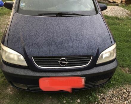 Синій Опель Зафіра, об'ємом двигуна 2 л та пробігом 329 тис. км за 3500 $, фото 1 на Automoto.ua