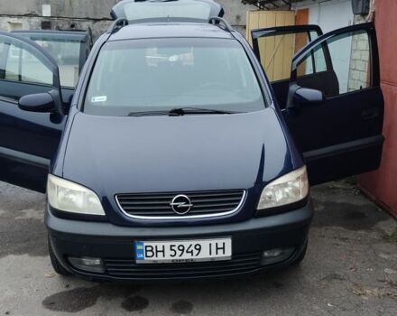 Синій Опель Зафіра, об'ємом двигуна 2 л та пробігом 350 тис. км за 3300 $, фото 1 на Automoto.ua