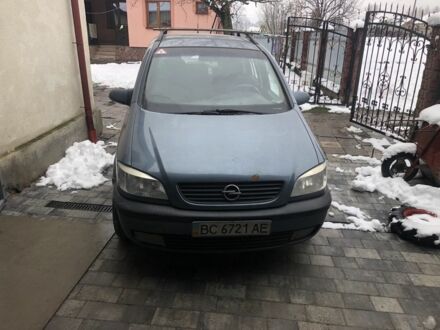 Синий Опель Зафира, объемом двигателя 1.8 л и пробегом 412 тыс. км за 1488 $, фото 1 на Automoto.ua