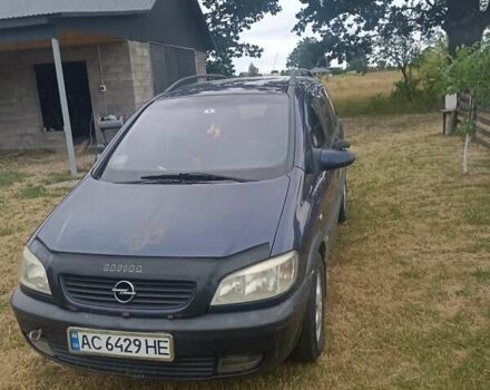 Синій Опель Зафіра, об'ємом двигуна 2 л та пробігом 370 тис. км за 3250 $, фото 1 на Automoto.ua