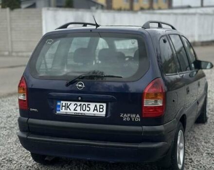 Синій Опель Зафіра, об'ємом двигуна 2 л та пробігом 350 тис. км за 3200 $, фото 1 на Automoto.ua