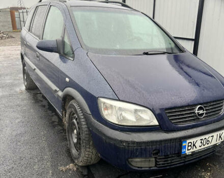 Синий Опель Зафира, объемом двигателя 2 л и пробегом 413 тыс. км за 3000 $, фото 1 на Automoto.ua