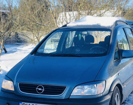 Синий Опель Зафира, объемом двигателя 2 л и пробегом 294 тыс. км за 1850 $, фото 1 на Automoto.ua