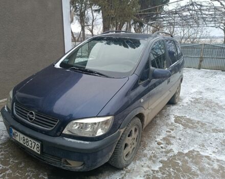 Синий Опель Зафира, объемом двигателя 0 л и пробегом 200 тыс. км за 1750 $, фото 1 на Automoto.ua