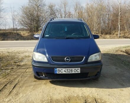 Синій Опель Зафіра, об'ємом двигуна 2 л та пробігом 300 тис. км за 2500 $, фото 1 на Automoto.ua