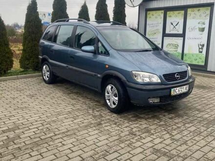 Синий Опель Зафира, объемом двигателя 1.8 л и пробегом 415 тыс. км за 2800 $, фото 1 на Automoto.ua