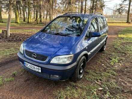 Синій Опель Зафіра, об'ємом двигуна 2 л та пробігом 272 тис. км за 3500 $, фото 1 на Automoto.ua